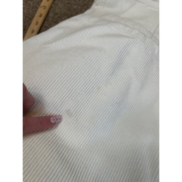 BDG pants corduroy jeans white wide leg high rise SZ 25" Small Flaw - Picture 7 of 7